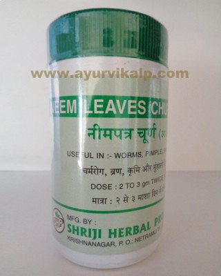 Shriji Herbal, NEEM LEAVES CHURNA, 100g, Skin Disease